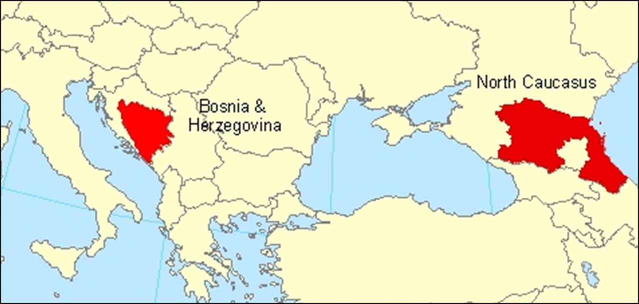 bosnian war map