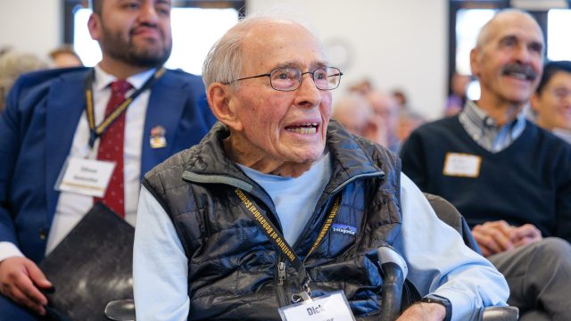 Richard Jessor looks on at the IBS Open House on January 28, 2025.