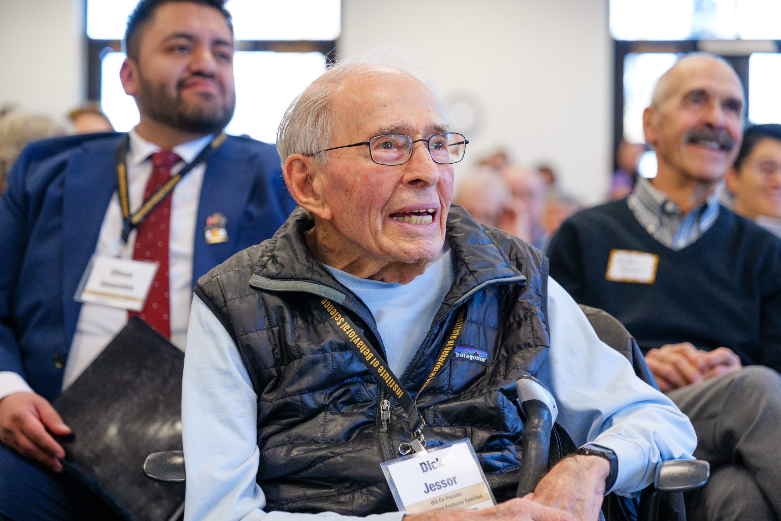 Richard Jessor looks on at the IBS Open House on January 28, 2025.